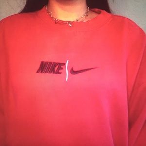 Vintage Nike red crewneck sweater
